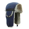 Cappelli da esterno Moda Inverno Pelliccia Caldo Cappello antivento Uomo Donna Bomber Lei Feng Cap Faux Ear Flap Ski Cold Anti-neve Caps