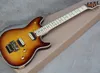 Fabriks grossist tobak Sunburst elektrisk gitarr med quiltad lönnfaner, Floyd Rose