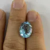 Corte oval 97mm natural topázio céu azul topázio pedras preciosas soltas 2.1 quilates de boa qualidade Gemstone para jóias H1015