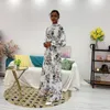 Vêtements ethniques Robes d'impression africaine pour femmes 2022 Spring Summer Mode Robe Africaine Femme Bazin Riche Robe longue Dames Maxi Party