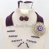 Earrings & Necklace 2021 Smart African Beads Jewelry Sets White Nigerian Wedding Bridal Set Costume AMJ594