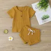 Baby unisex 2 pcs outros conjuntos do bebê 210528