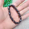 Men Multi-shaped Natural Stone Black Stone Magnetic Therapy Bracelet Magnetic Health Weight Loss Hand Bracelet W0064