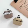 Hoofdtelefoonaccessoires bedekken voor AirPods Pro 3 2 1 Cases Luxury Airpod oortelefoon Protector Designer AirPod 3 Case met sleutelhanger voor Pro Cases