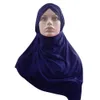 Ramadan One Piece Amira Hijab Muslim Women Pull On Instant Headscarf Shawl Wrap Islamic Prayer Arab Underscarf Turban Caps Hats