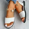 Sandals Sandalias Femininas Summer Wear Soft Casual Women Shoes Beaded Ankle Ring Slingback Flat