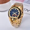 إسقاط أعلى جودة الرجال Quartz Watch 52 مم wristwatch غير مهزوم RELOGIO2178