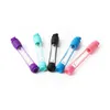 Silicone Pipe Colorful Glass Smoking Accessories Portable Oil Burner Hand Pipes 130mm*20mm SP289