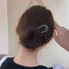 2021 Korean Style Women Simple U Shape Acetic Acid Hair Stick Solid Geometric Hair Clip Elegant Hair Bun Holder Barrette Hairpin Y0723