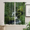 Curtain & Drapes Forest Water Stones Trees Window Curtains For Living Room Bedroom Blinds Kitchen Treatments Panel