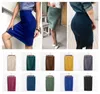 Multi Couleurs 2021 Femmes Jupe Spring Solide Sude Work Package Crayon Hip Jupe Midi Automne Hiver Modycon Femininas SP012 210303