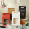 Hediye Paketi Küçük Taze ve Kendinden Destekli Hediye Kutusu Basit Katı Renk Taşınabilir Pencere Kraft Kağıt Kutuları Çoklu Renkler Üç Boyutları XG0180