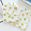 Summer Women's Style Cotton Gauze Short-sleeved Shorts Casual Pajamas Suit Crepe Smiley Thin Home Pygama Femme 210809