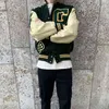 Hip Hop Varsity Ceket Erkek Kürklü Mektuplar Nakış Renk Blok Koleji Ceketler Harajuku Moda Beyzbol Coats Ins 211126