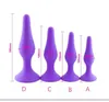 NXY Adult toys 100%Silicone Butt Plug Anal Plugs Unisex Sex Stopper 4 Different Size Adult Toys for Men/Women/Gay Anal Trainer For Couples SM 1202
