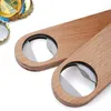 2021 new Wood Handle Bottle Openers Bar Blade Stainless Steel Beer Opener