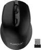 YUMQUA Wireless Computer Mice , 2.4G Optical Silent Mouse with USB Nano Receiver for Laptop Desktop PC Desktop, Fits Left & Right Handed Users