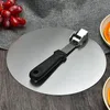 Pizza Shovel Spatula Punho Plástico Dobrável Redondo Aço Inoxidável Pastelaria Paddle Paddle Cozinha Cozimento Bolo Ferramentas Acessórios