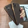 Designer Phone Cases for Iphone 13 Case 11 Pro 12pro 11pro Xr X Xs Max 8 7 Plus Metallic Lock PU Leather Cover O07