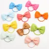 Quality INS 20 Colors Cute Bow Hairbands Baby Girls Toddler Kids Elastic Headband Plain Ribbon Hairbows Hair Accessories