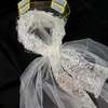 Bridal Veils The Super Xiansen Series Po Vintage Lace Hat Wedding Dress Short Veil Korean Travel Style