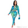 Kvinnor Casual Tracksuits Desingner Spring Clothes 2021 Nya Mönster Brev Tryckt Tie Dye Shirt Suit Två Piece Set Ladies Fashion Outfits
