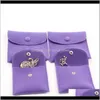 Jewelry Gift Packaging Envelope Pouch With Snap Fastener Dust Proof Jewellery Storage Bags Made Of Double Sided Velvet With Assorted O 1Vsds