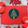 Emballage cadeau 500 pièces joyeux noël autocollants animaux bonhomme de neige arbres décoratif emballage boîte étiquette décor année