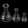 Dostawy laboratoryjne 1 sztuk 10/25 ml szkła Conical Erlenmeyer Flask Borosilmy