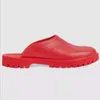 2021 여름 G 남성 여성 샌들 슬리퍼 슬라이드 플립 플롭 디자이너 럭셔리 패션 하이힐 플랫폼 플랫 신발 고무 캔디 컬러 젤리