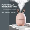 300ML Car Air Humidifier USB Aroma Diffuseur d'huiles essentielles pour la maison de voiture Aromatherapy Humidificador Difusor avec Nightlight Lamp 201009