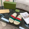 2021 Men Women Slippers Luxury Designer Slides Summer Foam Runner Designers Sandals Striped Platform Shoes Size 35-46 XX-0238