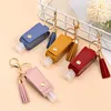 cartoon accessories Leather Sanitizer Holder Case with hand lotion Sanitizer Bottle Tassel Key Rings child Girls Jewelry 8 Designs 129 Y2