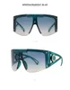 Oversized Square Sunglasses Women men Summer Style Big Size Frame Mirror Sun Glasses Female Oculos UV400 6 colors 10PCS Designer Brand