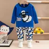 Baby Pajama Tjej sätter Halloween PJs för barn Pijamas Kids Toddler Sleepwear Långärmad Pyjamas Set för vinter 210908