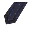 Brand New Fashion Formal Dress Shirt Tie High Quality 7CM Navy Blue Ties for Men Business Work Necktie with Gift Box