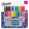 12/24 ألوان Sharpie علامات دائمة الأقلام نقطة غرامة (اللون الكوني) ماء الطلاء علامة للمعادن الإطارات كتابات علامات 211103