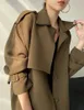 Trench da donna stile primavera autunno sciolto corto giacca da lavoro da ufficio da donna capispalla femminile 210608