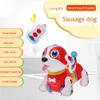 أحدث شتوي اللعب BB396 IR rc الذكية النقانق الكلب الغناء الرقص المشي روبوت الكلب الإلكترونية الحيوانات التعليمية أطفال لعبة هدية للأطفال