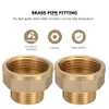 2pcs Threaded Brass Quick Connector Home Improvement Plumbing Pipe Hoses Connection Fitting Car Wash Pipe Quick Connect Joint