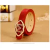 Fashion Kids Solid Color PU Leather Belt Child Ceinture Leisure Digner Children's Belts Boys Girls