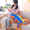 3D Gecko Pluszowe Zabawki Miękkie Wypełnione Pluszowe Zwierząt Kameleon Jaszczurka Lalka Poduszka Poduszka Kid Boy Girl Gift WJ302 T200731