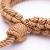 Bondage Shibari Rope Collar Leash Handgjorda redskap för återhållsamhet Erotiska Sexleksaker Spel för par Kvinna Sexiga Underkläder Handbojor 1123