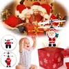 Decorazioni natalizie Divertente aeroplano di Babbo Natale Giocattolo aereo elettrico a induzione a infrarossi per la decorazione della casa per bambini Anno 2022