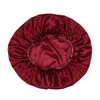 Couleur de couleur de couleur Silk Satin Night Femmes Cover Cover Sleep Sleep Caps Bonnet Hair Care Fashion Accessoires