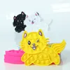 Decompression Toy Splicing Rainbow Cat Fidget Stress Squeeze Silicone Adults Children Sensory Simple Dimple