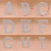 Nowość Produkty 1 pc 15x13.5 cm White Drewniane Letter English Alfabet DIY Spersonalizowane Imię Design Art Craft Bezpłatne Stałe Serce Wedding Home Dec