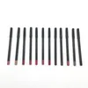 Nieuwste 12 kleuren make-up lipliner potlood aangepaste private label wreedheid gratis langdurige waterdichte lip voering