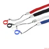 Lanyard clips necklace case string neck rope chain strap with 14mm-17mm silicone ring for disposable vape pen e cig pod kit flat battery 4 colors