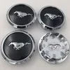 4 PCSLOT 68mm för Mustang OEM Wheel Rim Center Cap Black Chrome Edge Running Horse 5W1J1A096BA5069966